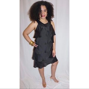 BCBG Paris Multi Layered Ruffled Dress